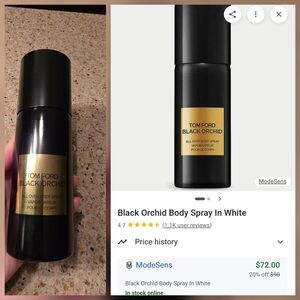 Tom Ford Black Orchid All Over Body Spray